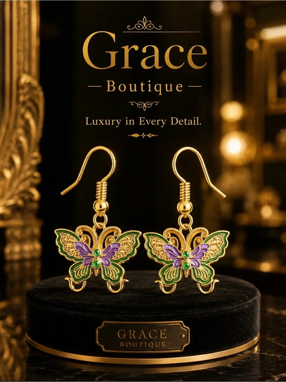 Gold and Multicolor 11-Pair Women’s Earring Bundle
